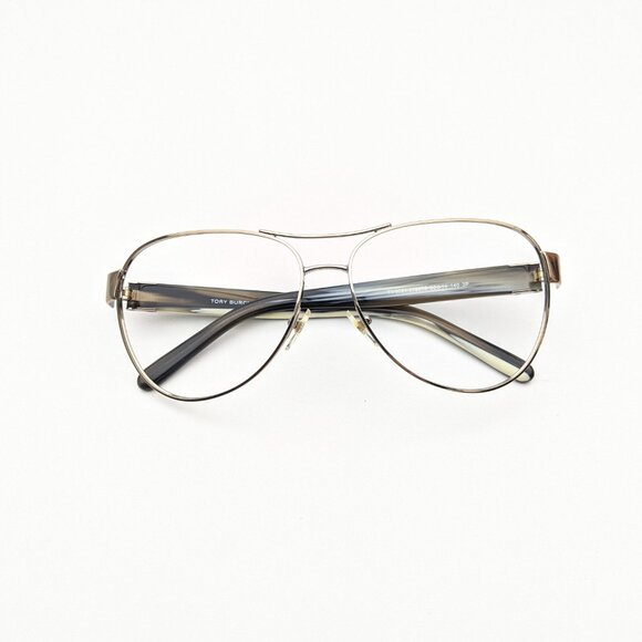 🕶️Frame Only! Tory Burch TY6051 3198T5 Aviator Sunglasses 60/14 140 /ALO353🕶️​ - Picture 1 of 9